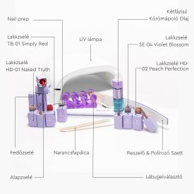 Nora Beauty otthoni géllakk kezdőcsomag lámpával