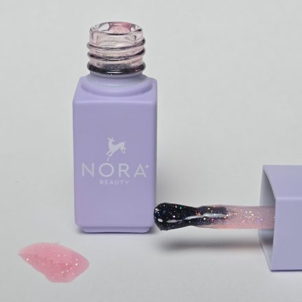 Nora Beauty Csillámos Fedőzselé Pink